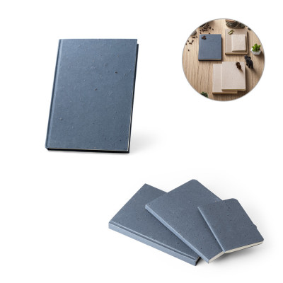 COFFEEPAD RIGID. Bloco de notas A5 com capa rígida fabricada a partir de restos de cascas de café (65)